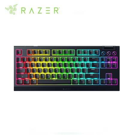 TECLADO RAZER BLACKWIDOW V4 TKL HYPERSPEED WIRELESS/BT MECHANICAL 980H SWITCH ORANGE HOT-SWAP SP CHROMA (RZ03-05480600-R311)