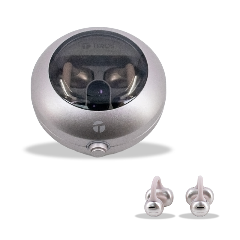 [498145] Audífonos Inalámbricos TEROS TE-80712RS, Bluetooth, Carga Tipo C, Rose Titanium