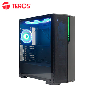 Case Gamer Teros TE1175N, Mid Tower, Negro, USB 3.0, USB 2.0, Audio.