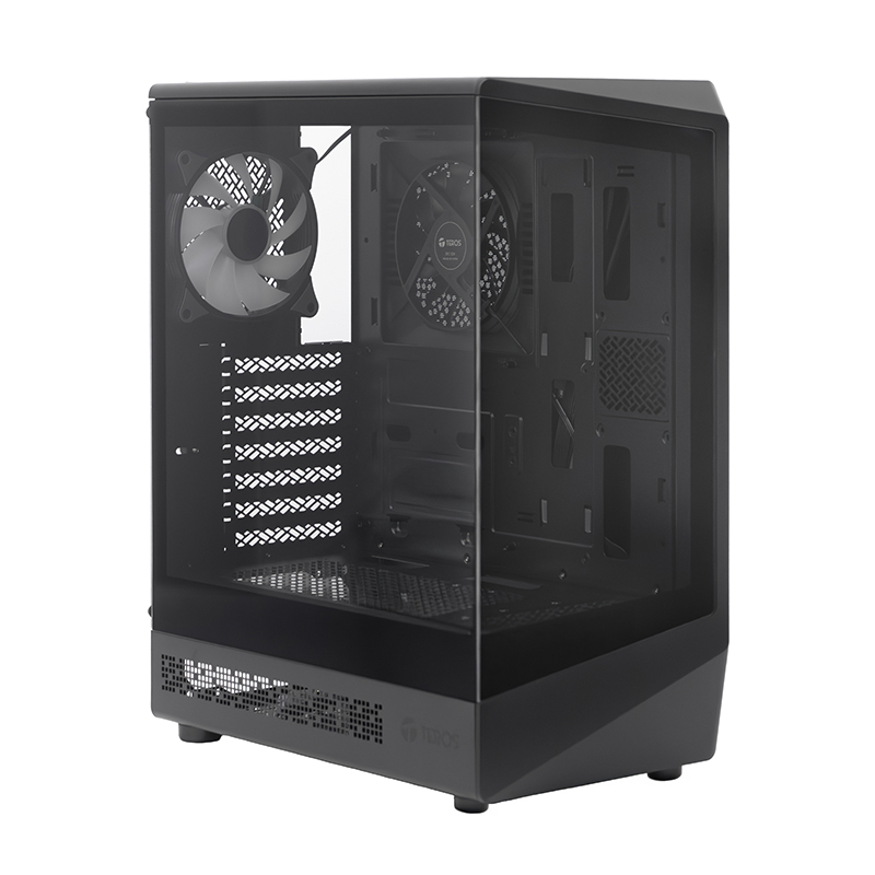 Case Gamer Teros TE-1321G, Mid Tower, USB 3.0 / USB 2.0, Audio, Ventilador RGB, Negro