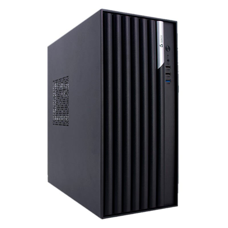 Case TEROS TE-1036S, Factor de forma ATX, 250 W, USB 3.0 / 2.0, audio, negro.