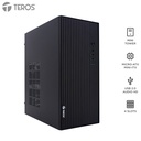 Case TEROS TE-1035S, Mini Tower ATX, 250 W, USB 3.0 / 2.0, audio HD, negro