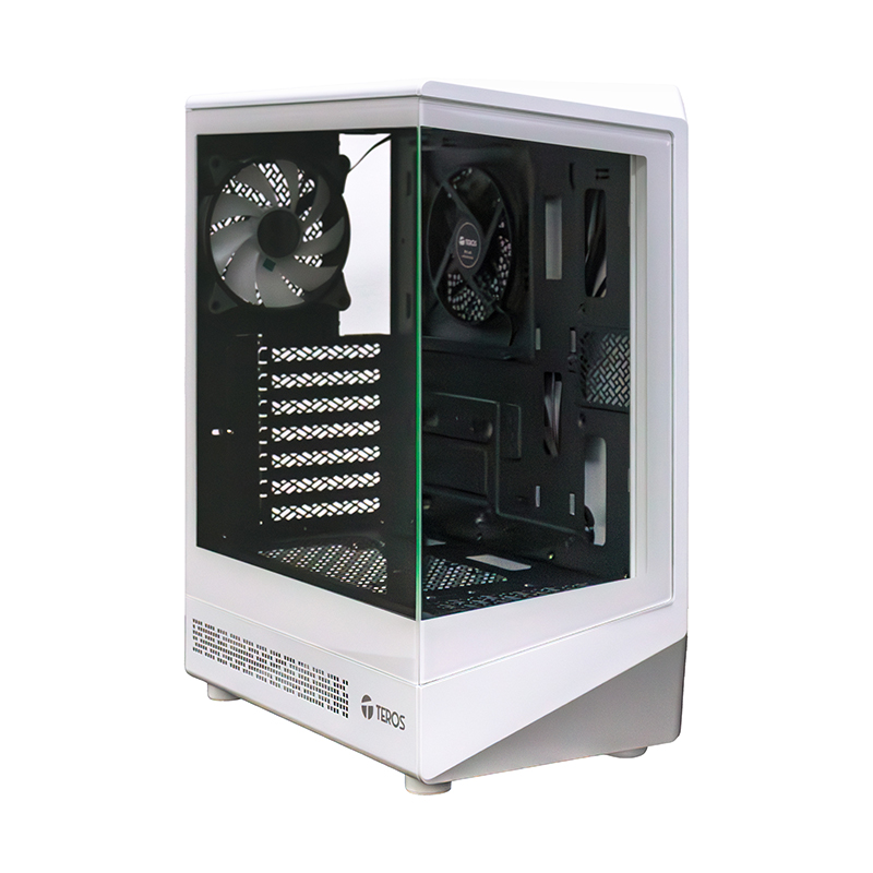[472158] Case gamer TEROS TE-1322G, Mid Tower, USB 3.0 / USB 2.0, audio, ventilador RGB, blanco
