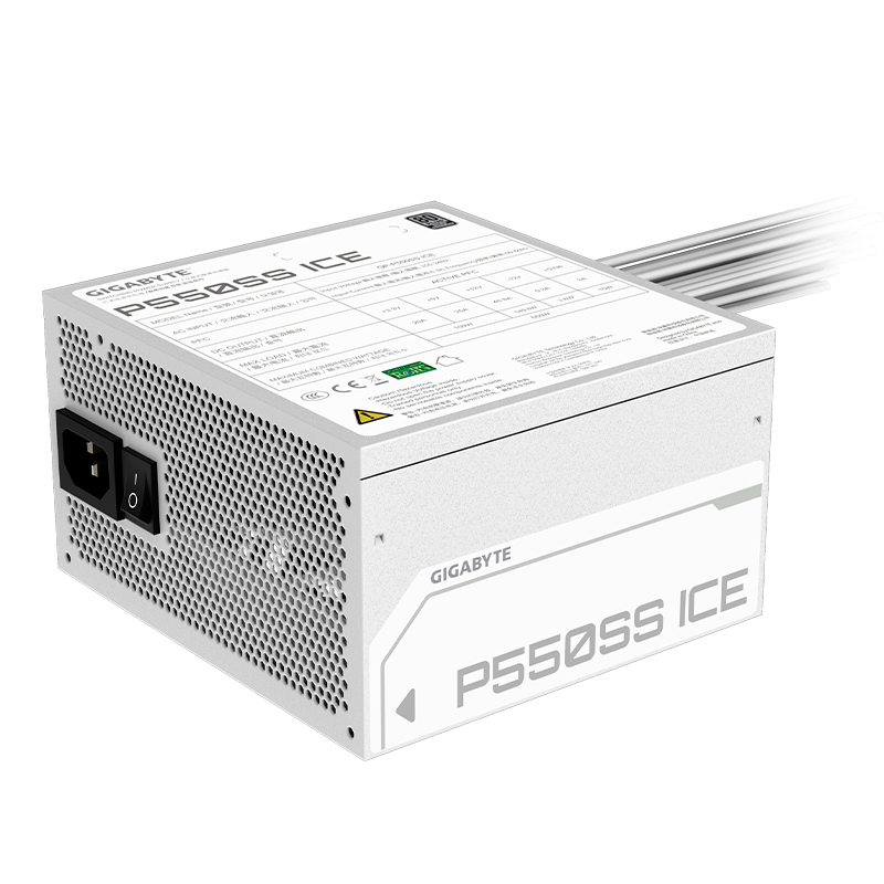 [448160] Fuente de alimentación Gigabyte P550SS ICE , 550W, 80 PLUS Silver, Formato ATX.