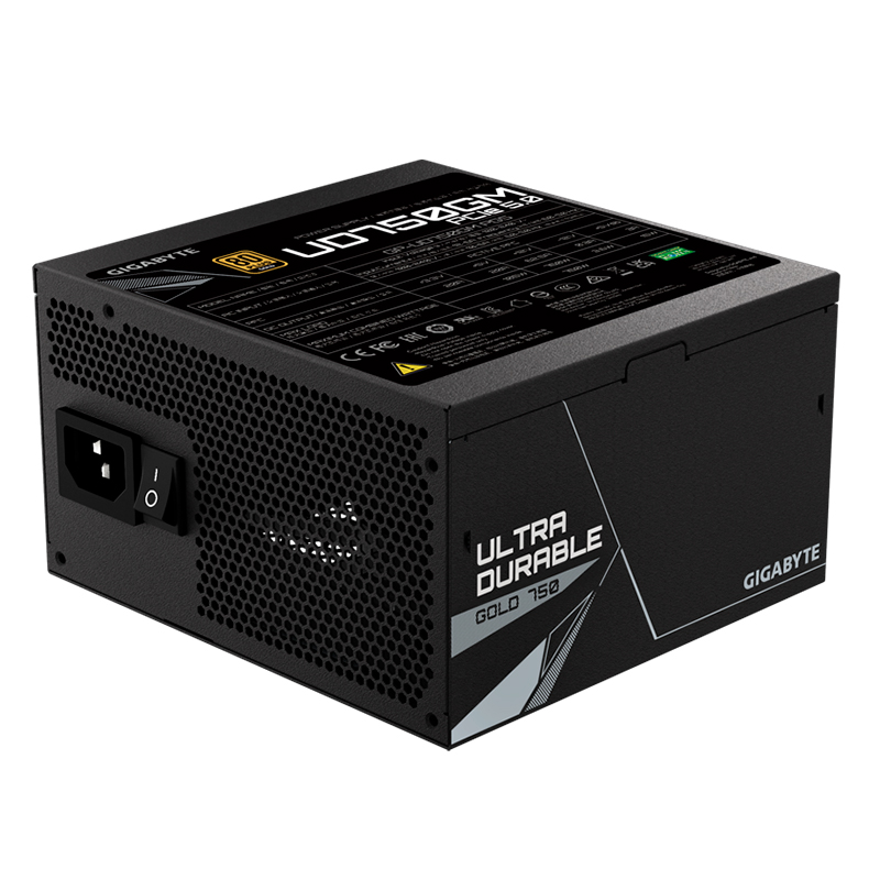 [449563] Fuente de alimentación Gigabyte UD750GM PG5, 750W, 80 PLUS Gold Certified, Formato ATX.