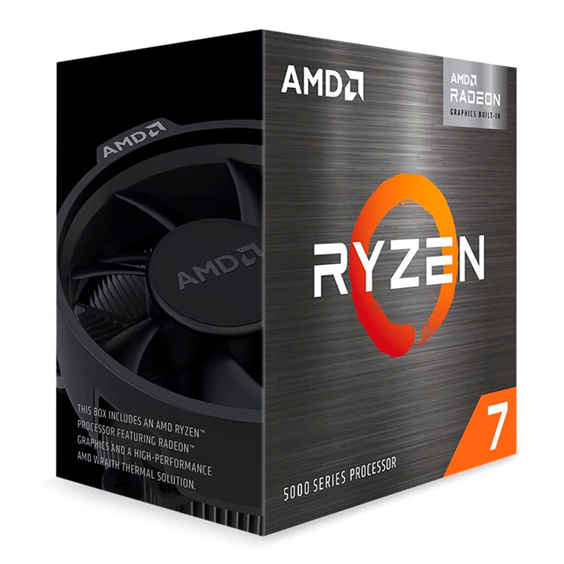 [372527] Procesador AMD Ryzen 7 5700G, 3.80 / 4.60GHz, 16MB L3, 8-Core, AM4, 7nm, 65W.