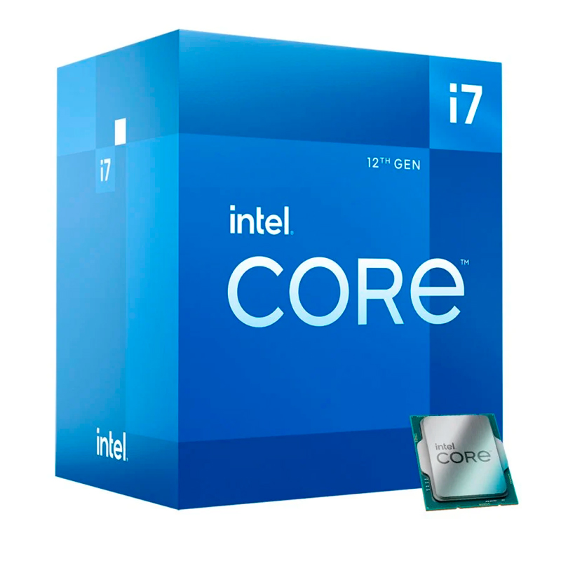 Procesador Intel Core i7-12700 2.10/4.90GHz, 25MB SmartCaché, LGA1700, 65W, Intel 7(10nm)