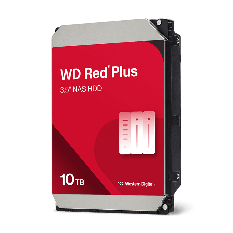 Disco Duro Western Digital NAS WD Red Plus 10 TB 3.5" Sata / 260 MB/s / 7200 RPM