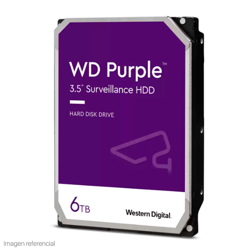[423982] Disco duro Western Digital WD Purple, 6TB, SATA 6.0 Gb/s, 5400 RPM, 256MB Cache, 3.5".