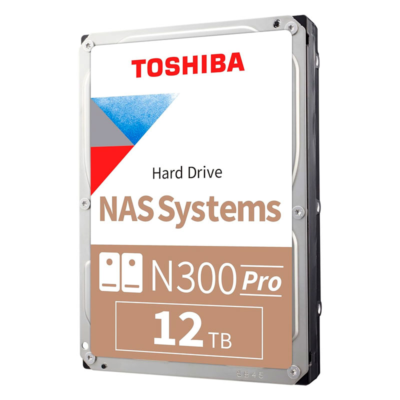 Disco duro Toshiba N300 PRO NAS, 12TB, SATA 6.0Gb/s, 7200rpm, 512MB Cache, 3.5".