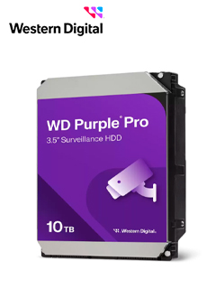 Disco duro Western Digital WD Purple Pro 10TB, SATA, 512MB Cache, 7200 rpm, 3.5".