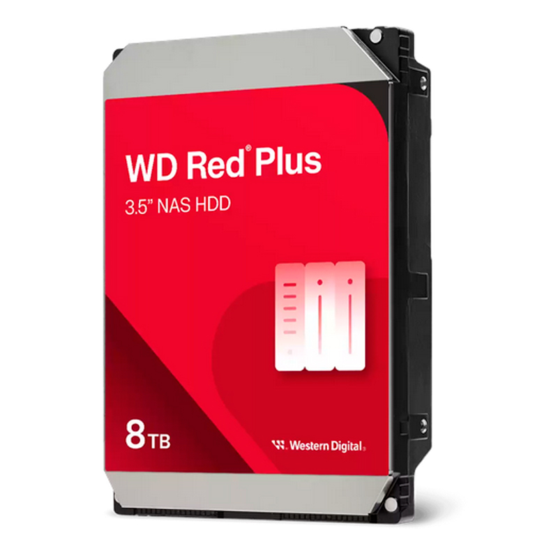 [453007] Disco Duro Western Digital Red Plus NAS, WD80EFPX 8TB SATA 6Gb/s 5640RPM 3.5" 256MB Caché