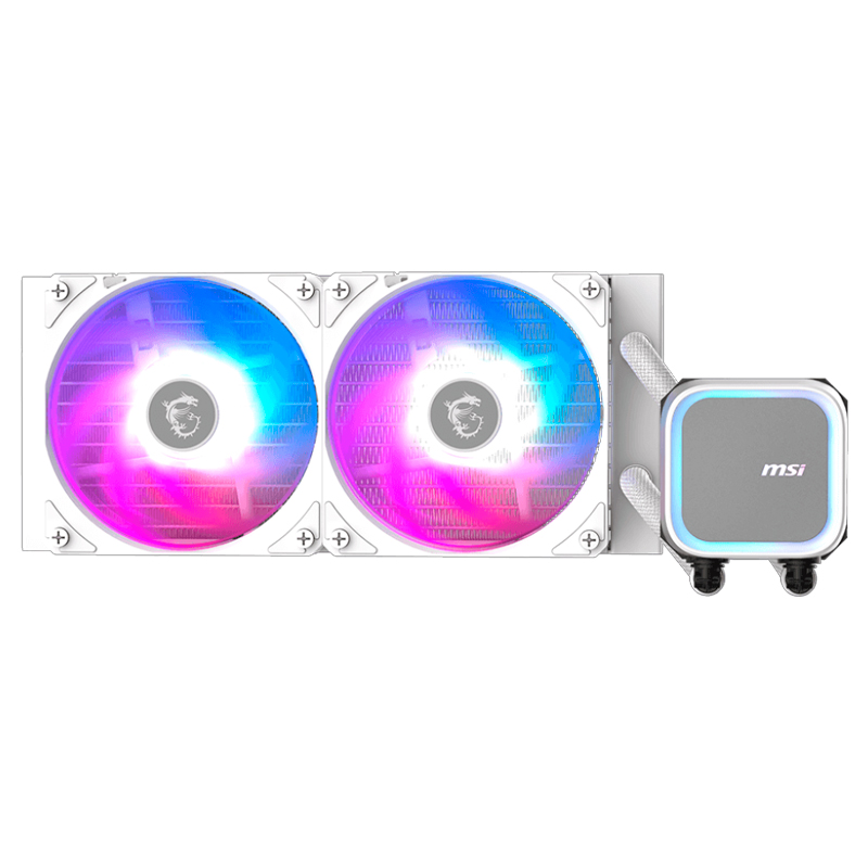 Refrigeracion líquida MSI MAG CORELIQUID A13 240 WHITE / Cantidad de ventiladores: 2