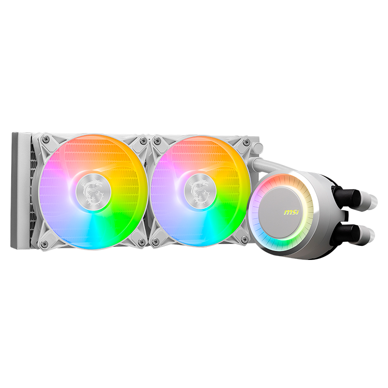 Refrigeracion líquida MSI MAG CORELIQUID E240 / Cantidad de ventiladores: 2, Color Blanco