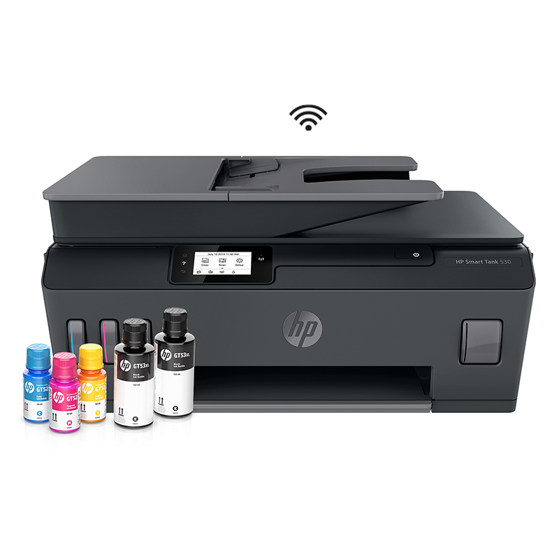 Impresora All-in-one de tinta HP Smart Tank 530, Imprime/Escanea/Copia/Wi-Fi/BT/USB 2.0
