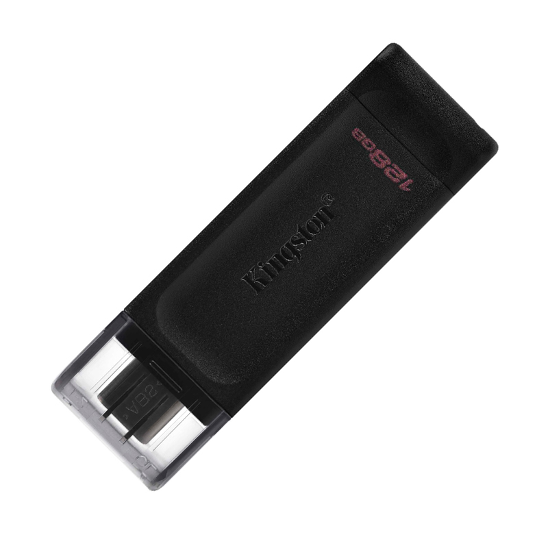 [363378] Memoria Flash USB Kingston DataTraveler 70, 128GB, USB-C 3.2 Gen1 presentación en colgador