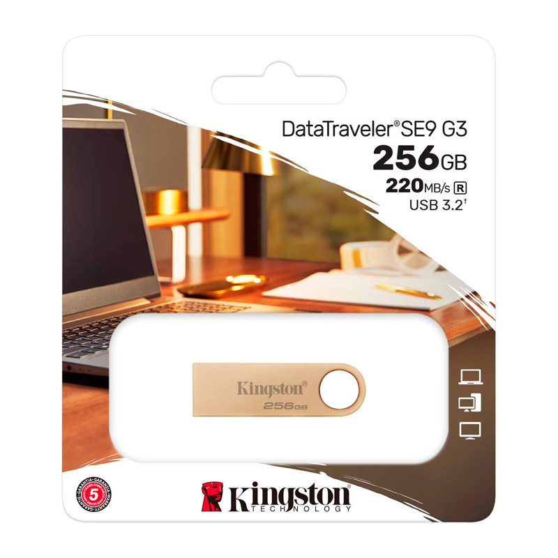 [435730] Memoria Flash USB Kingston DataTraveler SE9 G3, 256GB, USB 3.2 Gen 1 (Tipo-A)