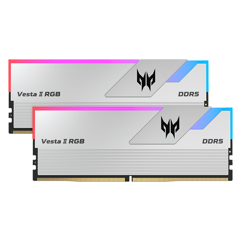 [451123] Memoria U-DIMM Predator Vesta II RGB, 32GB (2x16GB) DDR5-6000MHz, PC5-48000, CL32, 1.35V.