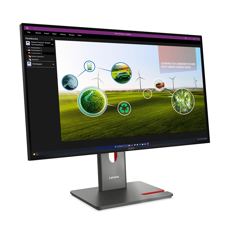 [501070] Monitor Plano Lenovo Thinkvision P27Q-40, 27" 2K QHD FAST IPS, HDMI, DP, USB