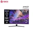Monitor Curvo Gaming TEROS TE-3217G, 31.5" QHD VA, 165Hz, 1ms, DP, HDMI, Audio Out