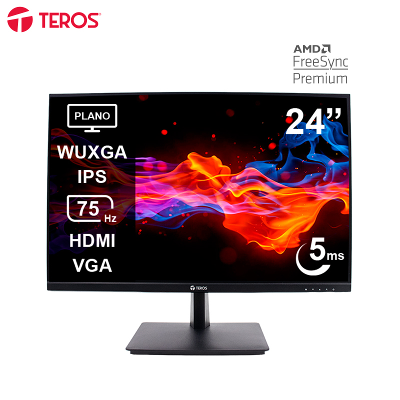 [481984] Monitor plano TEROS TE-2419CS 24" WUXGA IPS 75Hz 5ms HDMI VGA