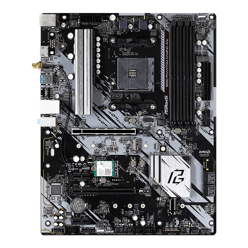 [451642] Motherboard ASROCK B550 Phantom Gaming 4/ac, Chipset AMD B550, Socket AMD AM4, ATX