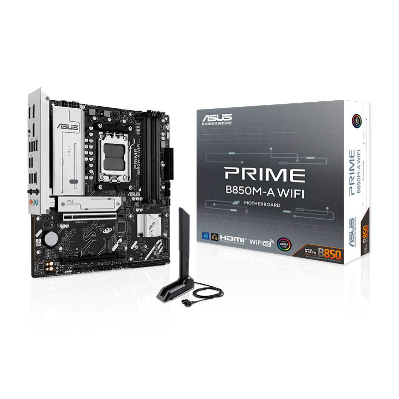 [509699] Motherboard ASUS PRIME B850M-A WIFI, Chipset AMD B850, Socket AMD AM5, mATX