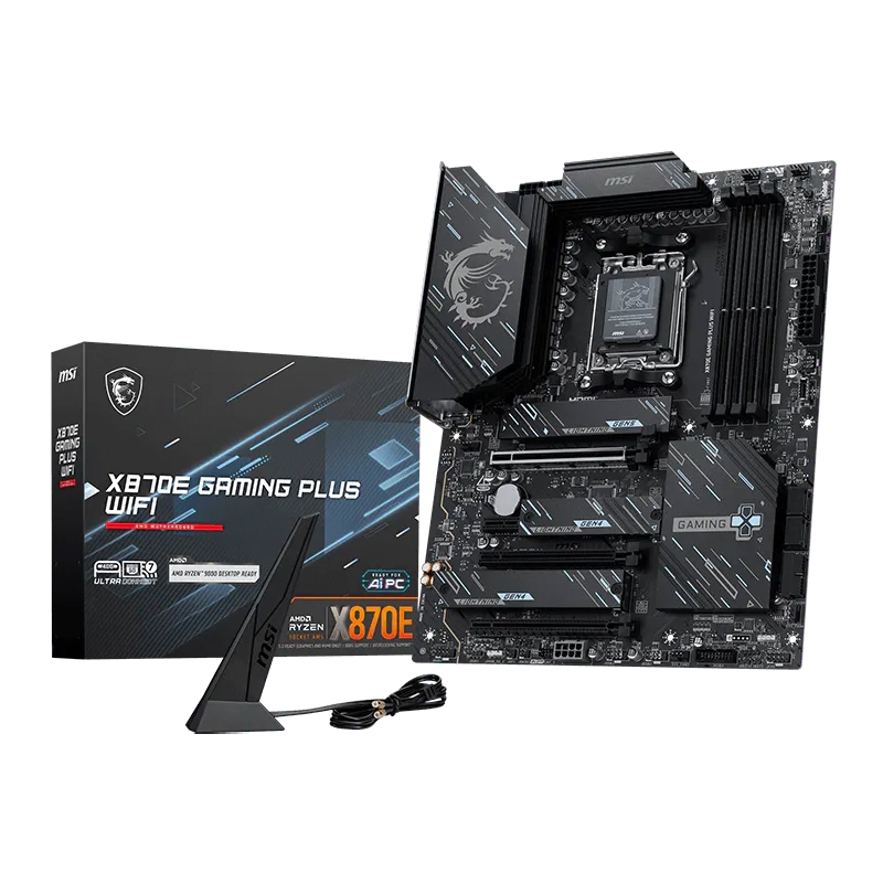 Motherboard MSI X870E GAMING PLUS WIFI, Chipset AMD X870E, Socket AMD AM5, ATX