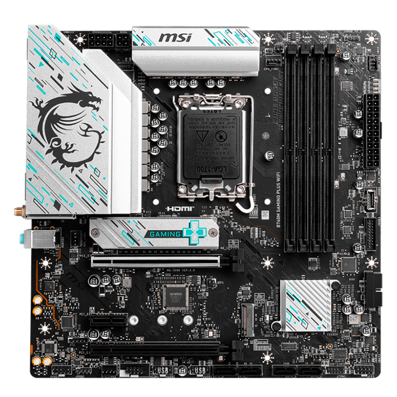 Motherboard MSI B760M GAMING PLUS WIFI, Chipset Intel B760, LGA1700, HDMI, DP, mATX