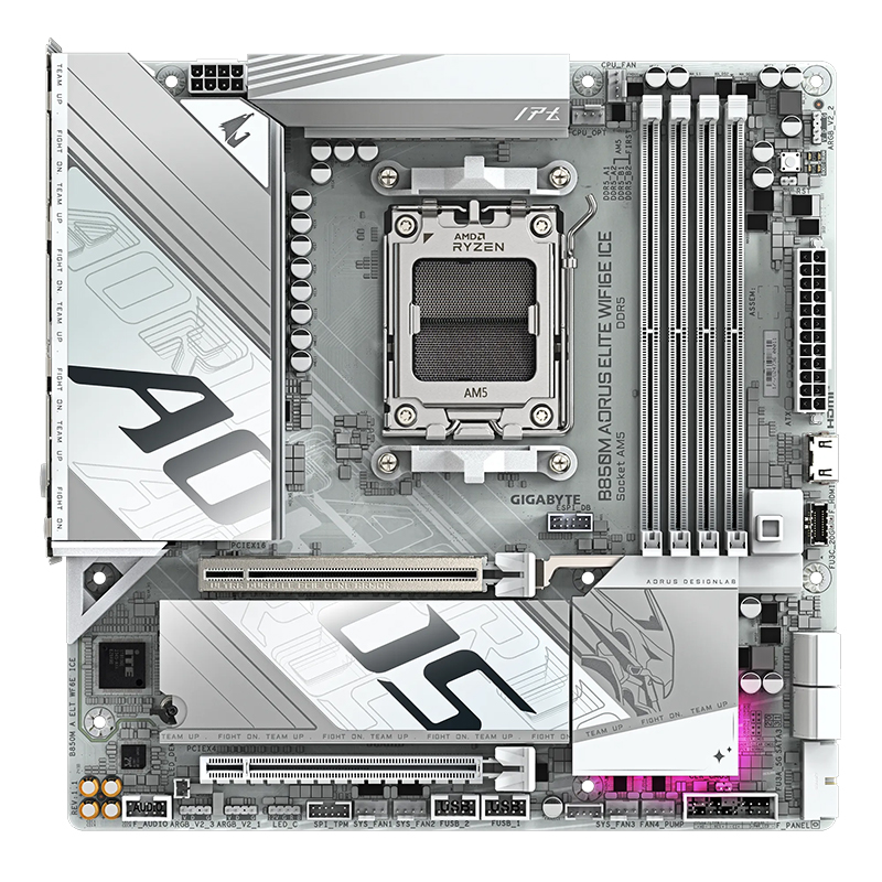 [472500] Motherboard GIGABYTE B850M AORUS ELITE WIFI6E ICE, Chipset AMD B850, Socket AMD AM5, ATX