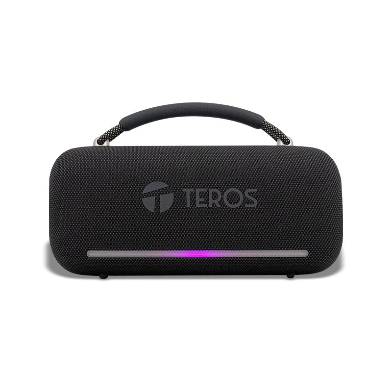 [506293] Parlante Inalámbrico Teros Vibes VB-6049BLK, 60W, BT 5.3, 4000 MAH, USB, Luces LED, Negro