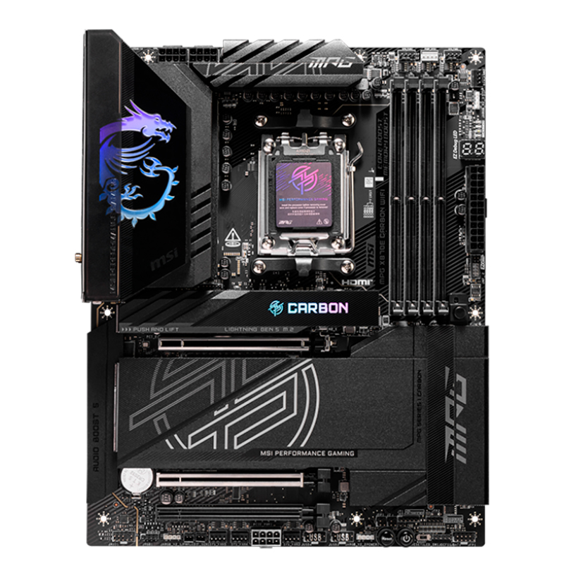 [456601] Motherboard MSI MPG X870E CARBON WIFI, Chipset AMD X870E, Socket AMD AM5, ATX