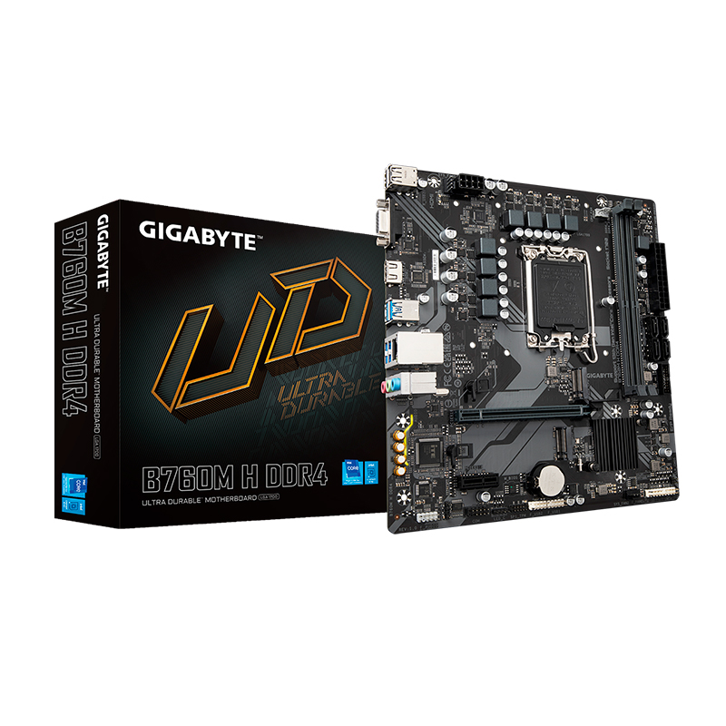 Motherboard Gigabyte B760M H DDR4, Chipset Intel B760, LGA1700, mATX
