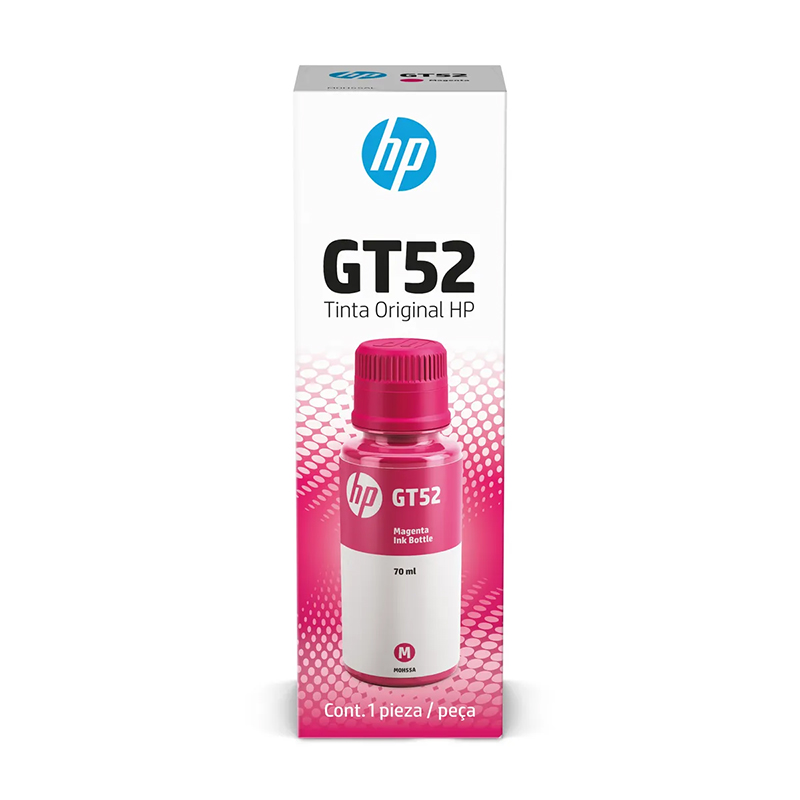 Botella de tinta original Magenta HP GT52 (M0H55AL), 70ml.