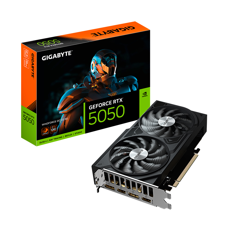[508212] Tarjeta de video GIGABYTE GeForce RTX 5050 WINDFORCE OC V2 8G, 8GB GDDR6, PCIe 5.0