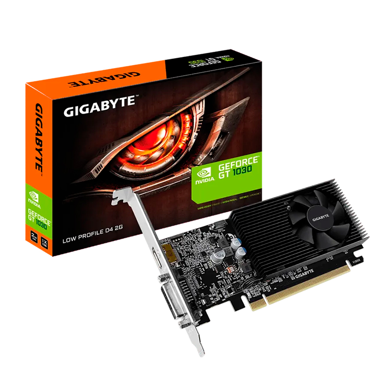 Tarjeta de video GIGABYTE GeForce GT 1030 (GV-N1030D4-2GL), 2GB DDR4, PCI Express 3.0 x16