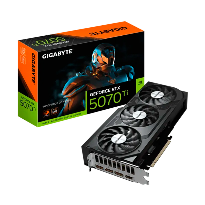 [474727] Tarjeta de video GIGABYTE GeForce RTX 5070 Ti WINDFORCE OC V2 16G, 16GB GDDR7 PCIe Gen 5.0