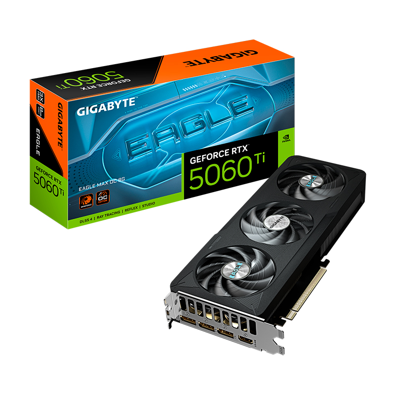 [511626] Tarjeta de video GIGABYTE GeForce RTX 5060 Ti EAGLE MAX OC 8G, 8 GB GDDR7, PCIe 5.0