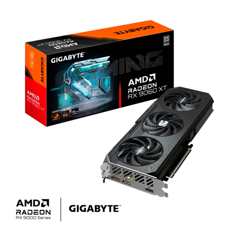 [501666] Tarjeta de video Gigabyte Radeon RX 9060 XT GAMING OC 16G, 16 GB GDDR6, PCI-E 5.0