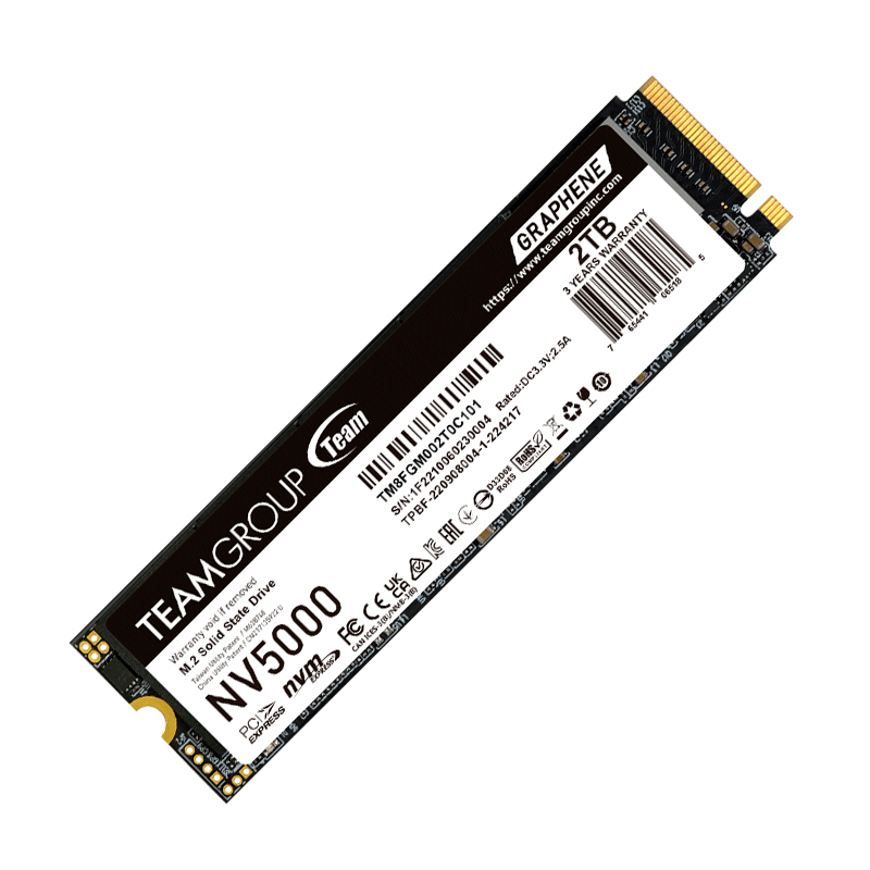 Unidad de estado solido TEAMGROUP NV5000 M.2 PCIe 4.0 SSD M.2 2TB, PCIe Gen4x4 con NVMe