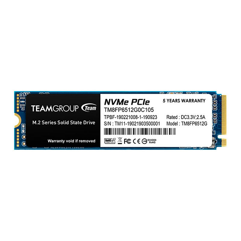 Unidad en estado solido MP33 M.2 PCIe SSD, 512GB, DC +3.3V