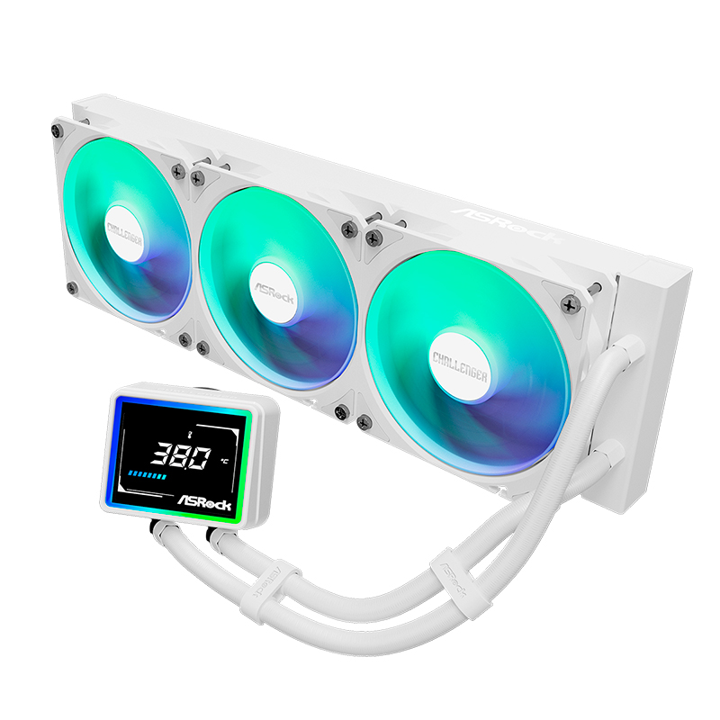 [514337] Refrigeracion líquida 360mm para CPU ASRock Challenger White 360 Digital