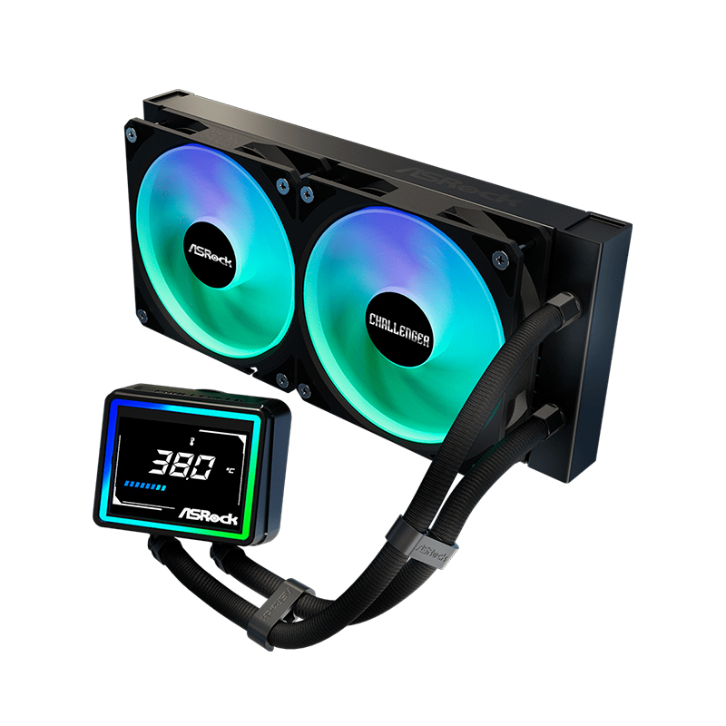 [510436] Refrigeracion líquida 240mm para CPU ASRock Challenger 240 Digital
