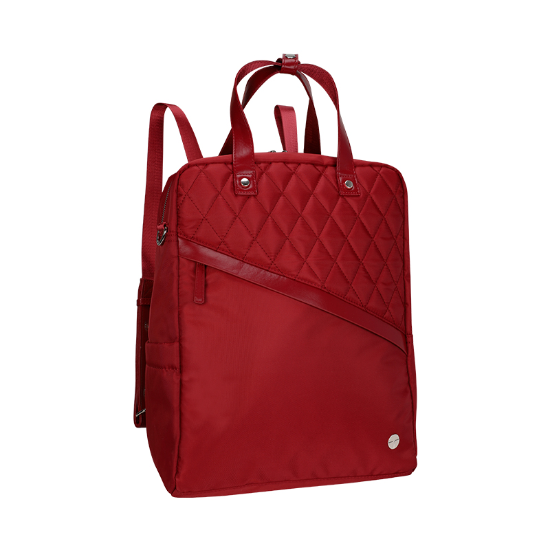 [496972] Backpack Teros Roseann II TE-9049RD, para Notebooks de hasta 14.1", Color Rojo