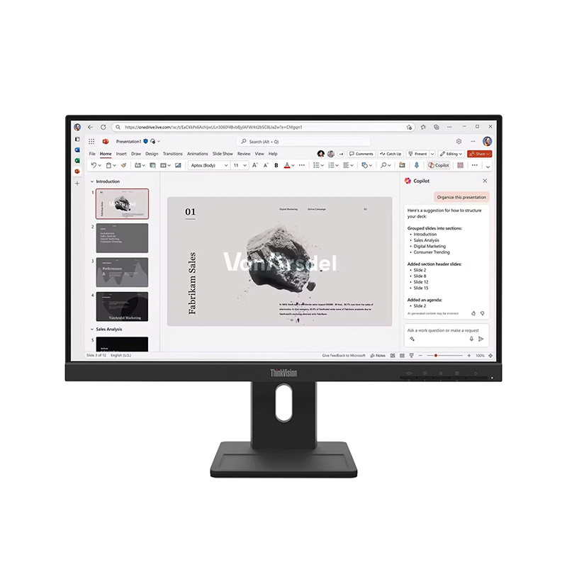 [501052] Monitor Lenovo ThinkVision E22-40, 21.5" 1920x1080 WLED IPS, HDMI/DP/VGA Color Raven Black