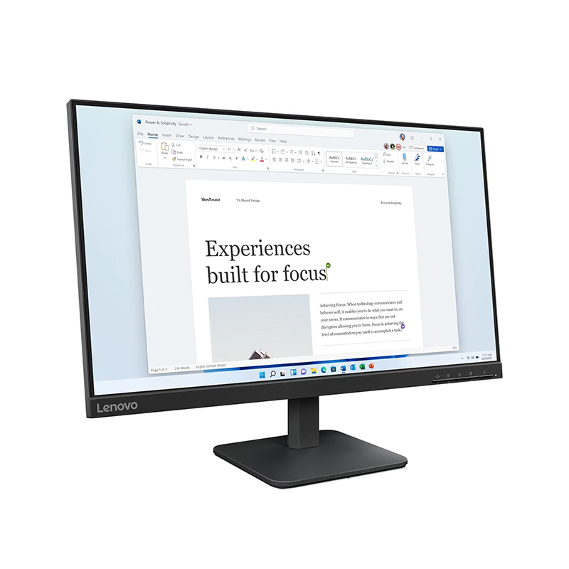 [503332] Monitor Plano Lenovo L24-4e,23.8" (1920 x 1080) WLED FHD IPS, HDMI, VGA