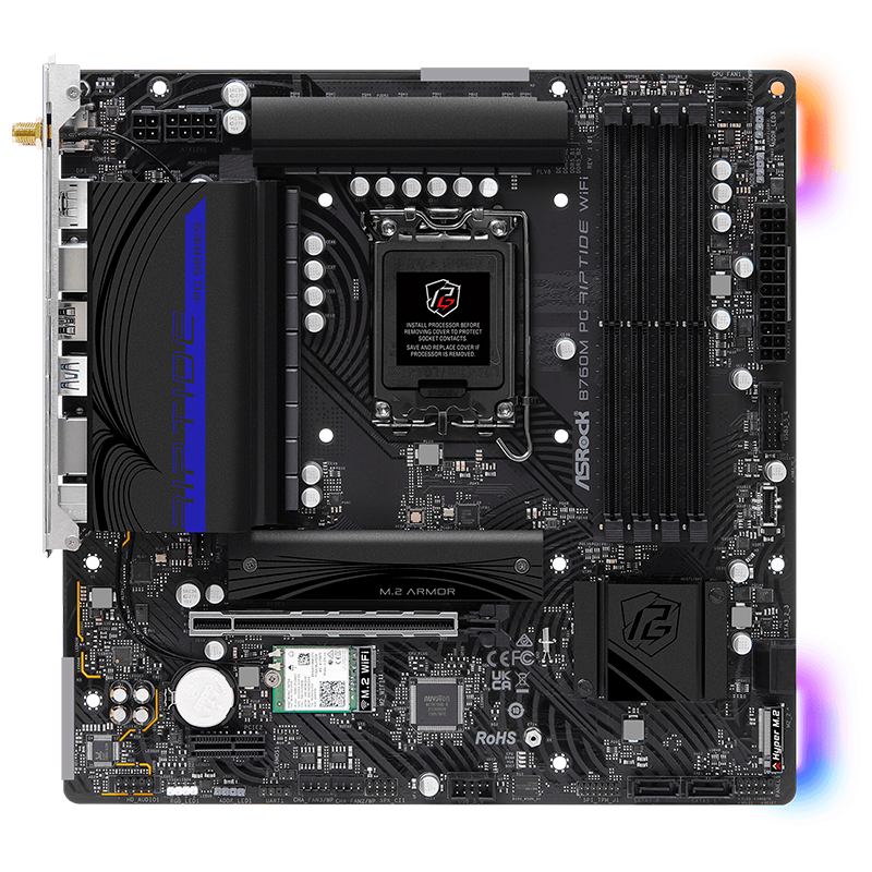[456538] Motherboard ASROCK B760M PG Riptide WiFi, Chipset Intel B760, LGA1700, mATX