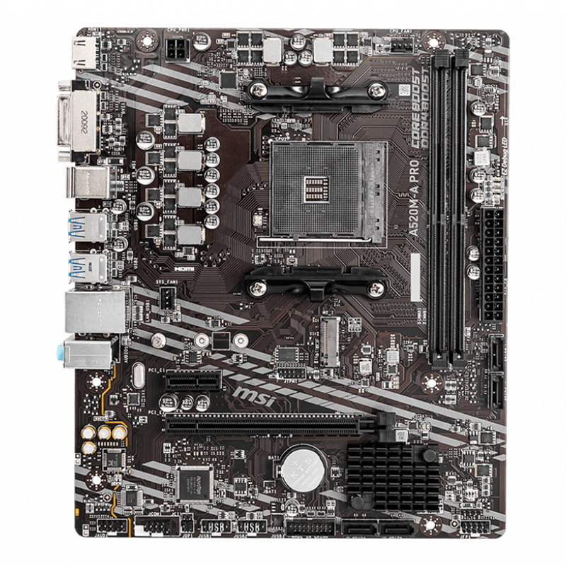 [394095] Motherboard MSI A520M-A PRO, Chipset AMD A520, Socket AMD AM4, mATX