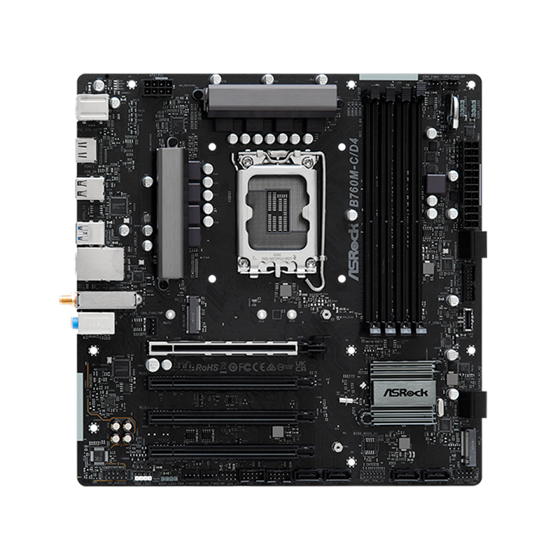 [510463] Motherboard ASROCK B760M-C/D4, Chipset Intel B760, LGA1700, mATX