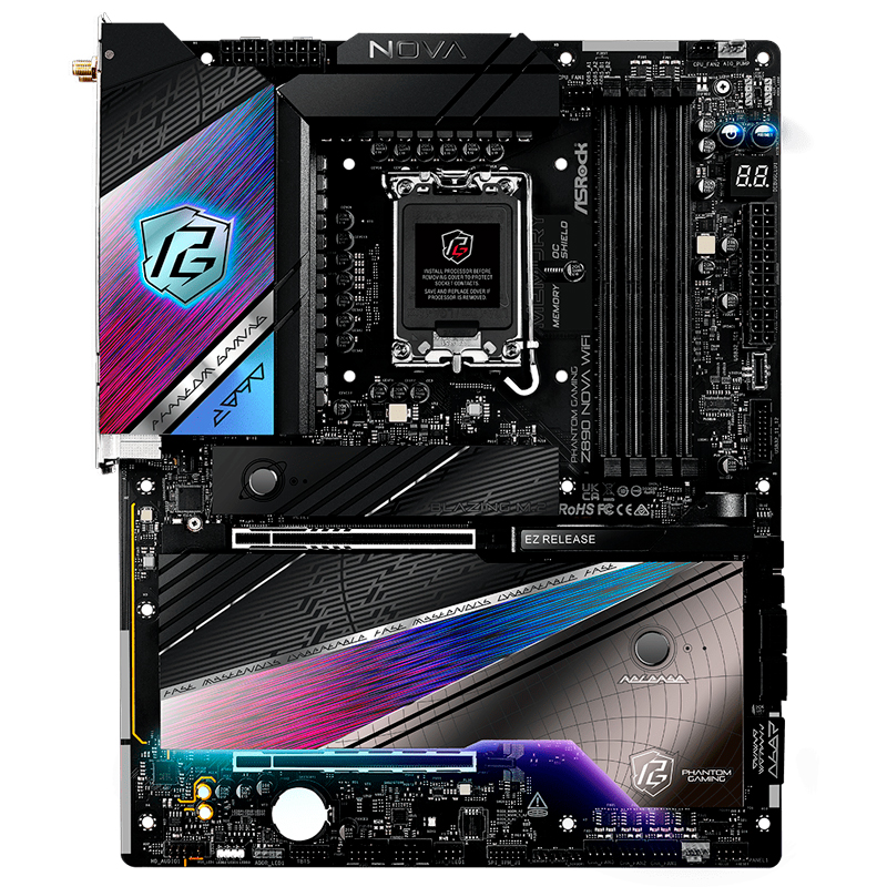 [462310] Motherboard ASROCK Z890 Nova WiFi, Chipset Intel Z890, LGA 1851, HDMI, ATX